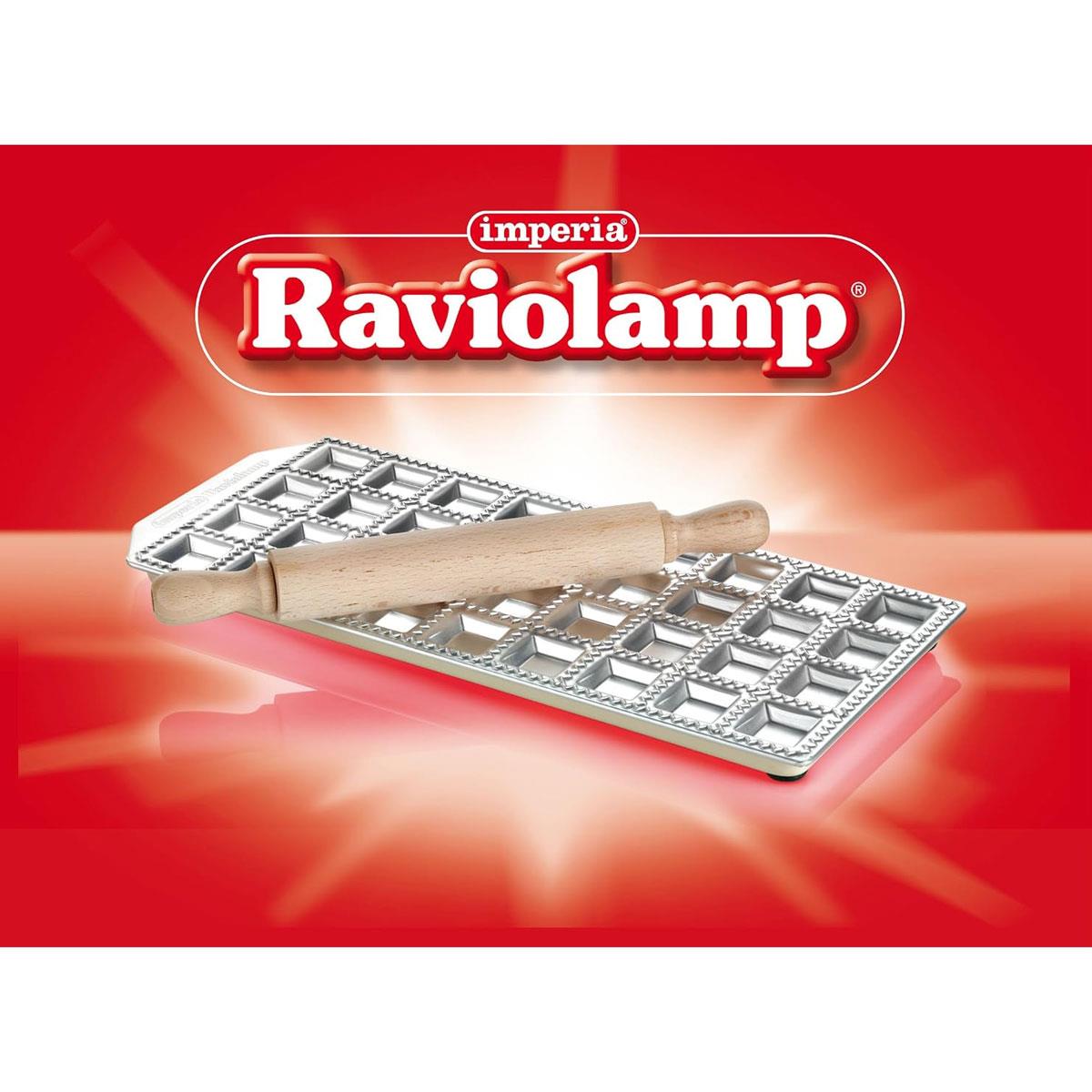 Imperia 36 Hole Ravioli Tray And Rolling Pin Pasta Making Stainless Steel Wood Silver