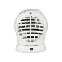 Igenix Oscillating Fan Heater 2000W 2 Heat Settings Tip-Over Safety Protection Overheat Protection White