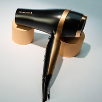 Remington Salon Smooth Hair Dryer 2000W Gift Set With Concentrator & Diffuser Ceramic Ionic Grille 3 Heat & 2 Speed Settings Cool Shot Round Brush Black