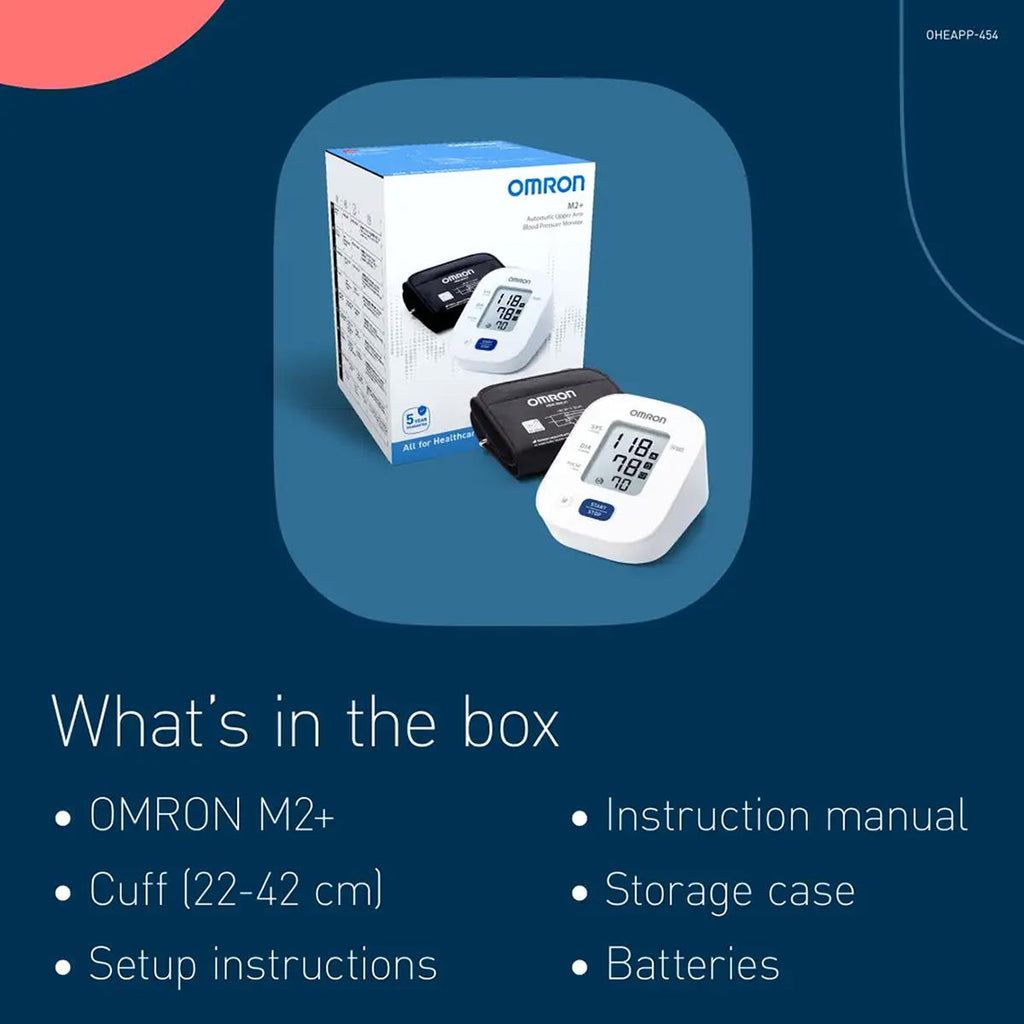 Omron M2+ Arm Blood Pressure Monitor White/Black