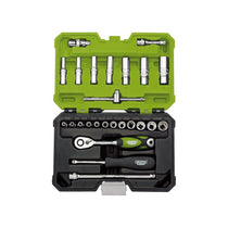 Draper Expert 1/4 Inch Square Drive Metric Socket Set 25 Piece Green