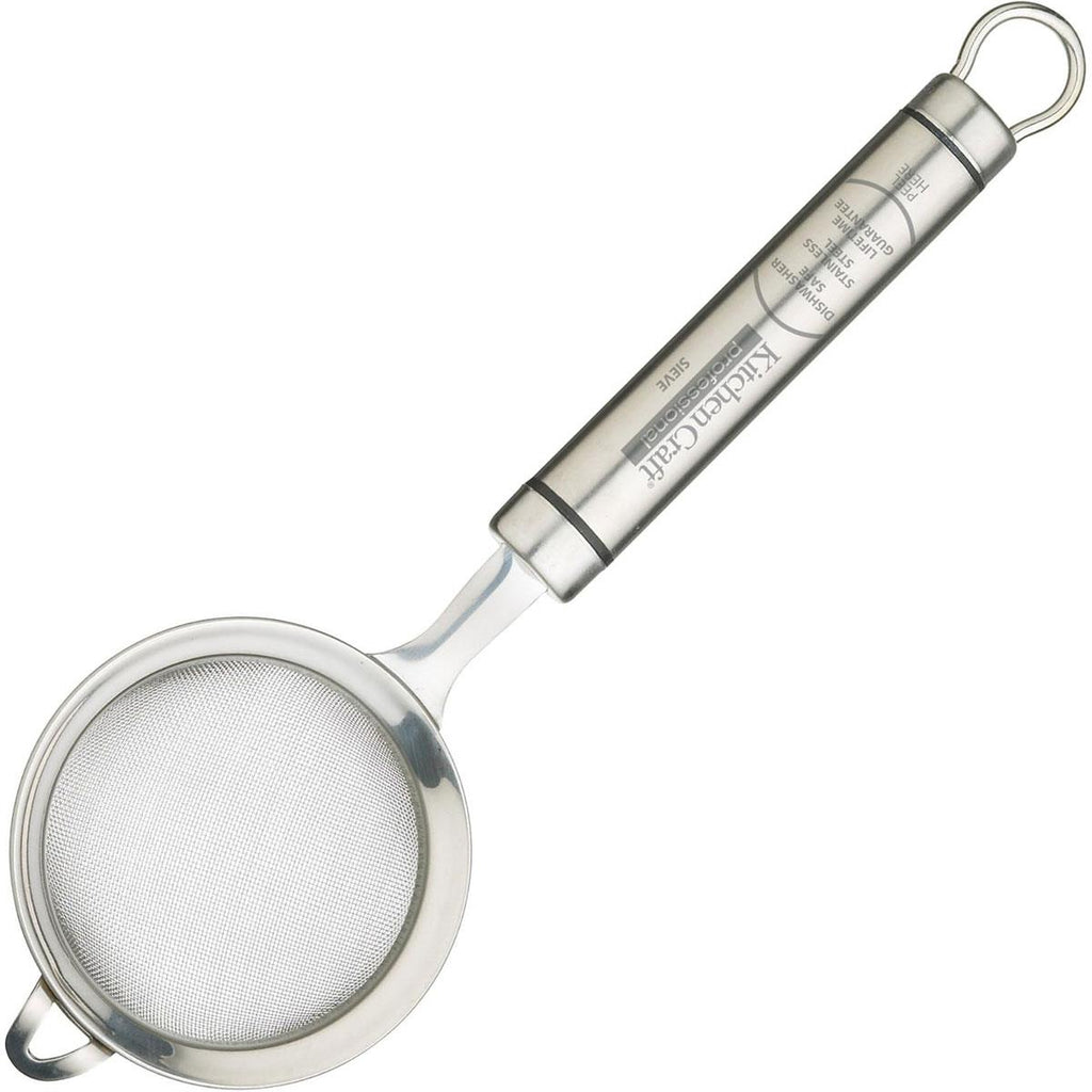 KitchenCraft Oval Handled Professional Stainless Steel Sieve 7cm Silver