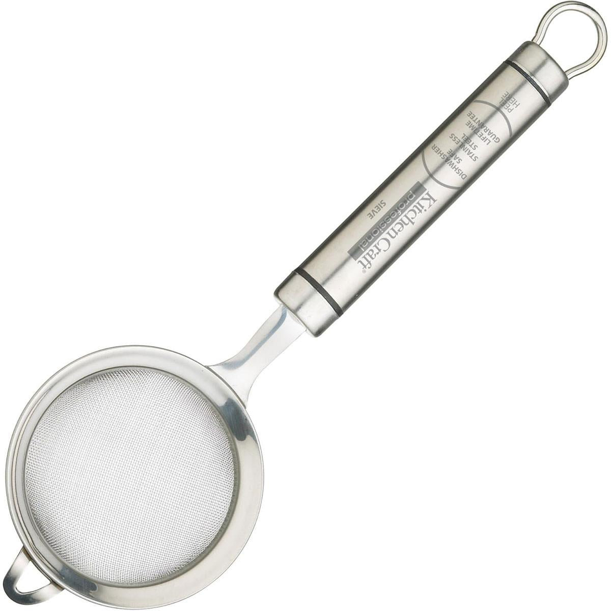 KitchenCraft Oval Handled Professional Stainless Steel Sieve 7cm Silver