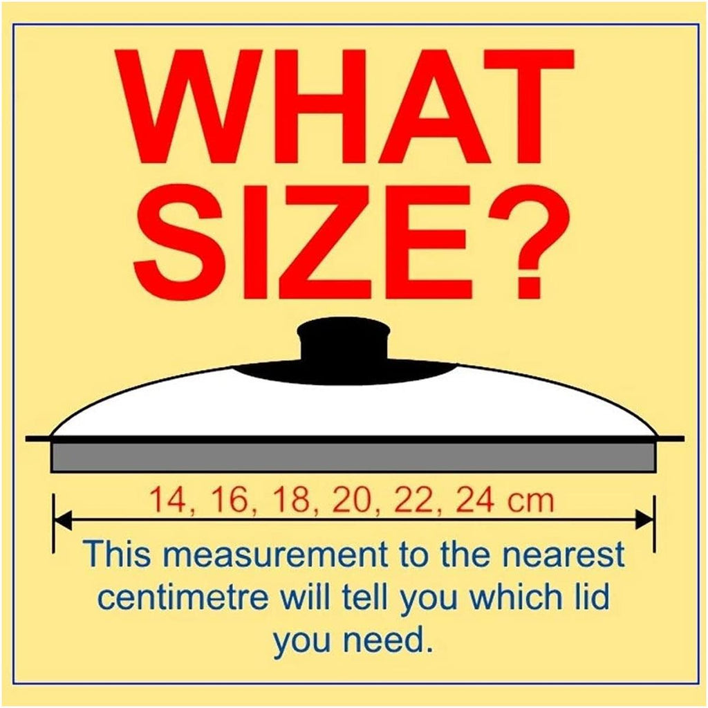 Judge Vista Spare Saucepan Glass Lid For Pans 24cm Silver