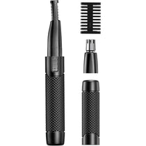 Wahl Manscaper Tactical Detail Trimmer Kit Nose Ear And Eyebrow Grooming Pen Trimmer Men's Facial Hair Removal Black