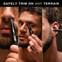 Wahl Manscaper Tactical Detail Trimmer Kit Nose Ear And Eyebrow Grooming Pen Trimmer Men's Facial Hair Removal Black