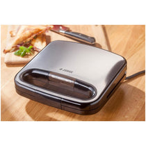 Judge Non-Stick Sandwich Maker 2 Toasties Satin Stainless Steel Seal And Cut Plates Cool Touch Handle 750W Silver