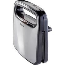 Judge Non-Stick Sandwich Maker 2 Toasties Satin Stainless Steel Seal And Cut Plates Cool Touch Handle 750W Silver