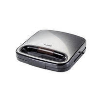 Judge Non-Stick Sandwich Maker 2 Toasties Satin Stainless Steel Seal And Cut Plates Cool Touch Handle 750W Silver