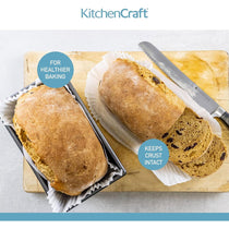 KitchenCraft Loaf Tin Liners Non Stick Cake And Bread Tin Paper Pack of 40 White