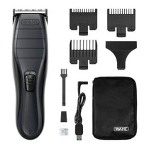 Wahl Cordless Close Cut Hair Clipper Kit Ultra-Close Cutting Blade 3 Attachment Combs Black