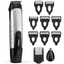 BaByliss Lithium Power Beard Trimmer Cordless Grooming Kit Nose And Ear Trimmer 14 Cutting Lengths 0.5–10mm Stainless Steel Blades Black