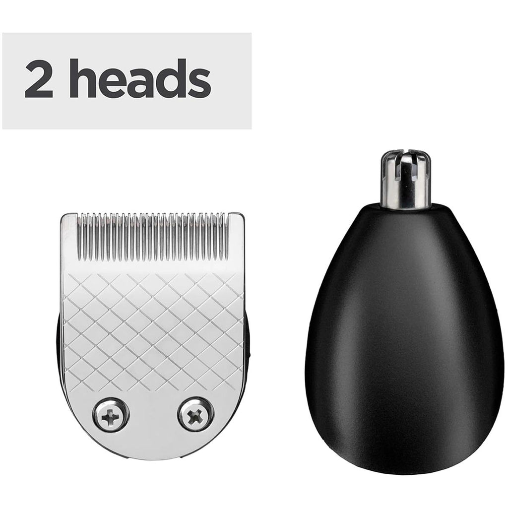 BaByliss Lithium Power Beard Trimmer Cordless Grooming Kit Nose And Ear Trimmer 14 Cutting Lengths 0.5–10mm Stainless Steel Blades Black
