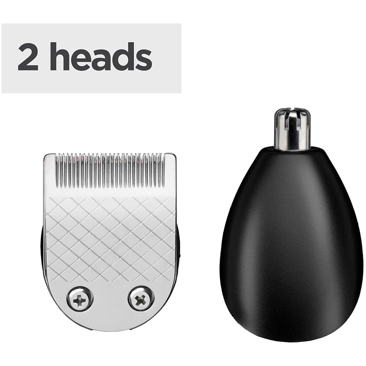 BaByliss Lithium Power Beard Trimmer Cordless Grooming Kit Nose And Ear Trimmer 14 Cutting Lengths 0.5–10mm Stainless Steel Blades Black