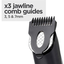 BaByliss Lithium Power Beard Trimmer Cordless Grooming Kit Nose And Ear Trimmer 14 Cutting Lengths 0.5–10mm Stainless Steel Blades Black