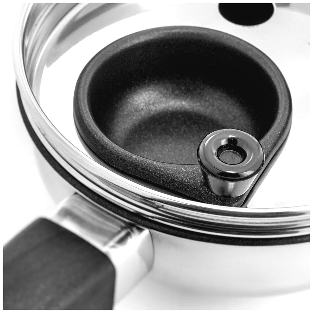 Judge Essentials Two Cup Egg Poacher Frying Pan 16cm Vented Glass Lid Stay-Cool Handle Stainless Steel Silver