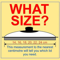 Judge Vista Spare Saucepan Replacement Glass Lid 22cm Silver