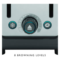 Dualit Architect 2 Slice Toaster Stainless Steel Trim Extra-Wide Slots 1200W Grey