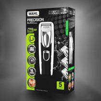 Wahl Precision 4 In 1 Multi Groomer Kit Hair Trimmer Beard And Stubble Trimmers Ear And Nose Trimmer Male Grooming Set Black/Silver