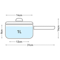 Judge Classic Saucepan 14cm With Glass Lid Polished Stainless Steel 1 Litre Silver