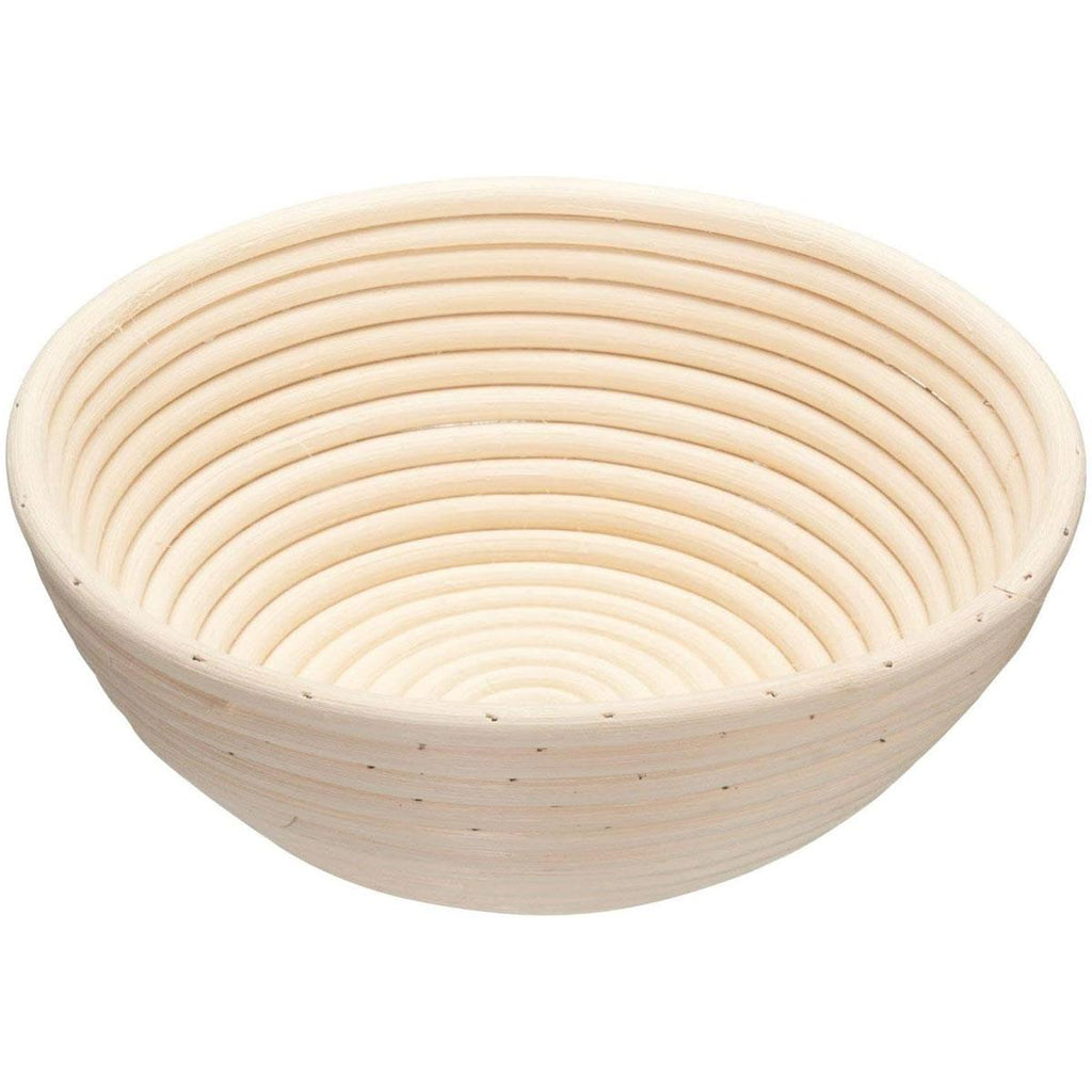 KitchenCraft Home Made Banneton Bread Basket/Proving Basket Round Rattan 22cm Wood