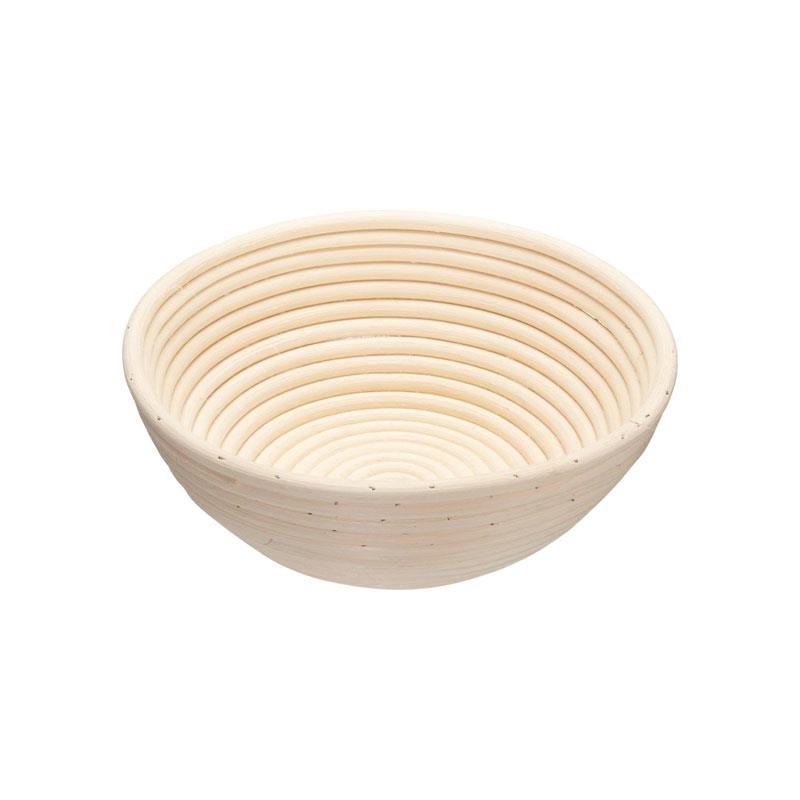 KitchenCraft Home Made Banneton Bread Basket/Proving Basket Round Rattan 22cm Wood