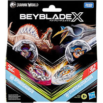 Beyblade X Jurassic World Collab Spinosaurus vs Quetzalcoatlus Multipack Set