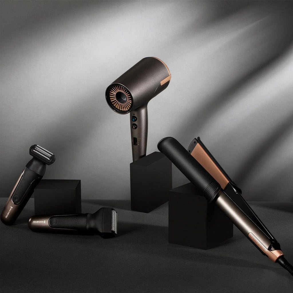 Remington One Straight And Curl Styler Hair Straightener And Curling Wand Heats Up In 20 Seconds 5 Settings 150-230°C Grey