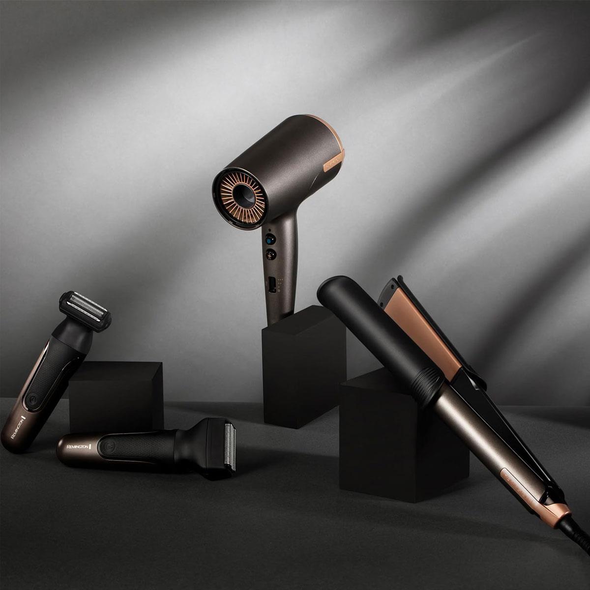Remington One Straight And Curl Styler Hair Straightener And Curling Wand Heats Up In 20 Seconds 5 Settings 150-230°C Grey