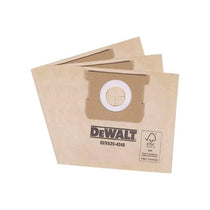 Dewalt DXVA25-4240 Dust Bags For DXV15T Wet/Dry Vacuum Cleaner Pack of 3 Beige