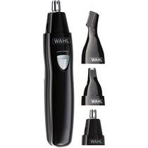 Wahl 3 In 1 Personal Trimmer Ear Nose Eyebrow Facial Hair Trimmer Rechargeable Washable Heads Black