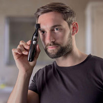Wahl 3 In 1 Personal Trimmer Ear Nose Eyebrow Facial Hair Trimmer Rechargeable Washable Heads Black