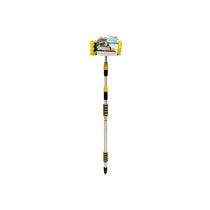 Kingfisher Telescopic Wash Brush Set 3m Triple Extension Telescopic Window Wash Brush Plus Wiper Multicolour