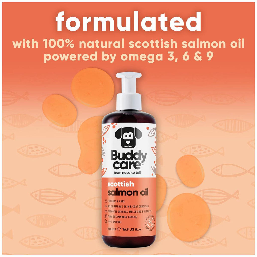 Buddycare Scottish Salmon Oil For Dogs And Cats 500ml