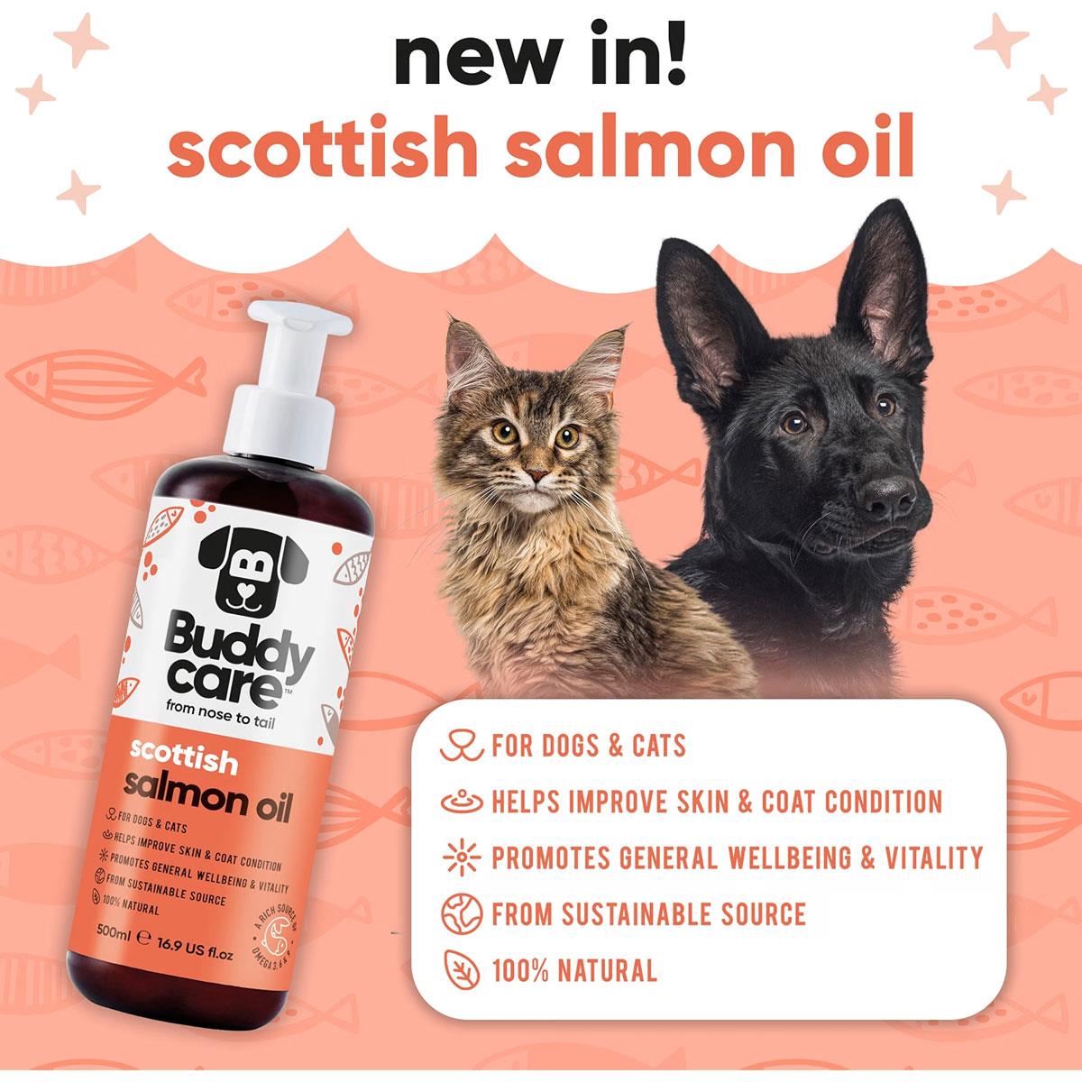 Buddycare Scottish Salmon Oil For Dogs And Cats 500ml