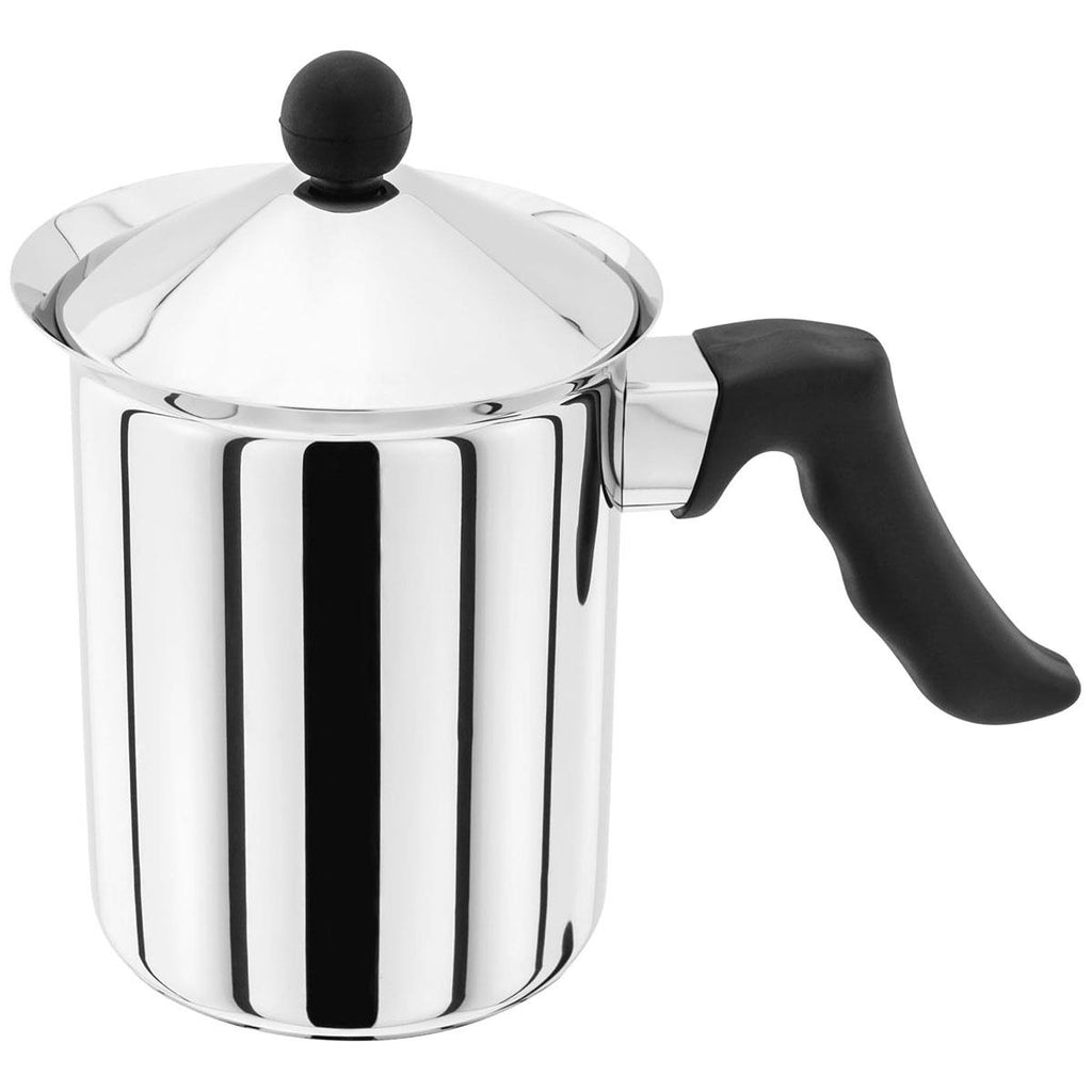 Judge Coffee Milk Frother/Sauce Pot Jug 800ml Polished Stainless Steel Stay Cool Handle Silver