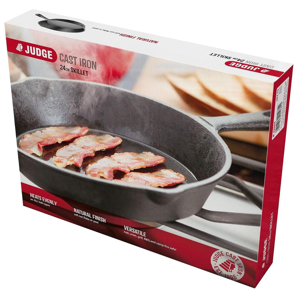 Judge Skillet Cast Iron Frying Pan 24cm Black