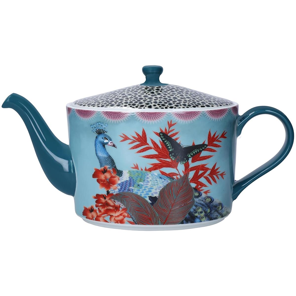 Mikasa x Sarah Arnett Porcelain Teapot 1100ml Blue