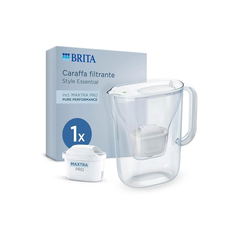 Brita Style Essential Water Filter Jug 2.4 Litre With 1 Cartridge White