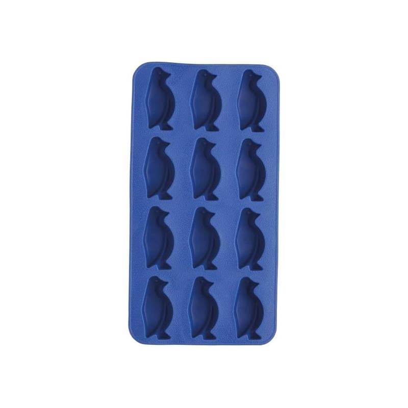 BarCraft Flexible Penguin Shape Ice Cube Tray Rubber Blue