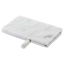 Judge Marble Cheese Board And Cutter 21cm x 20cm White