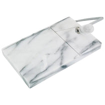 Judge Marble Cheese Board And Cutter 21cm x 20cm White