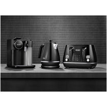 Delonghi Distinta X Moments 4 Slice Toaster 6 Browning Settings Reheat Defrost Cancel Functions Pull Crumb Tray 1800W Black