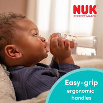 NUK Perfect Match Learner Bottle 150ml Leak Proof Sippy Cup Toddler Bottle Anti-Slip Handles 6+ Months Winnie The Pooh