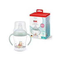 NUK Perfect Match Learner Bottle 150ml Leak Proof Sippy Cup Toddler Bottle Anti-Slip Handles 6+ Months Winnie The Pooh