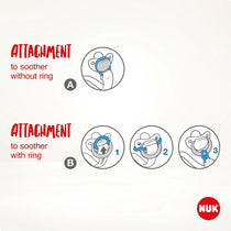 NUK Dummy Clip And Band For All Soothers Resilient And Shatter-Proof Disney Mickey Mouse