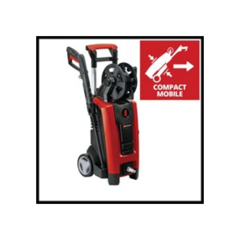 Einhell HP 140 High Pressure Washer Cleaner 1900W 140 Bar 350 L/H Jet-Wash Kit With 5M High-Pressure Hose Gun Lance Various Cleaning Nozzles Brushes And Spray Containers Red/Black