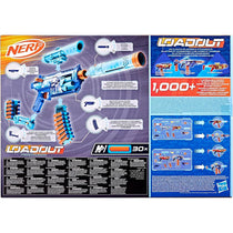 Nerf Loadout FrostFusion Blaster And 30 N1 Darts 4 Interchangeable Attachment Accessories Toys Multicolour