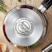 Judge Vista 4 Cup Egg Poacher 20cm Non-Stick Stainless Steel Frying Pan Vented Glass Lid Stay-Cool Handle Silver