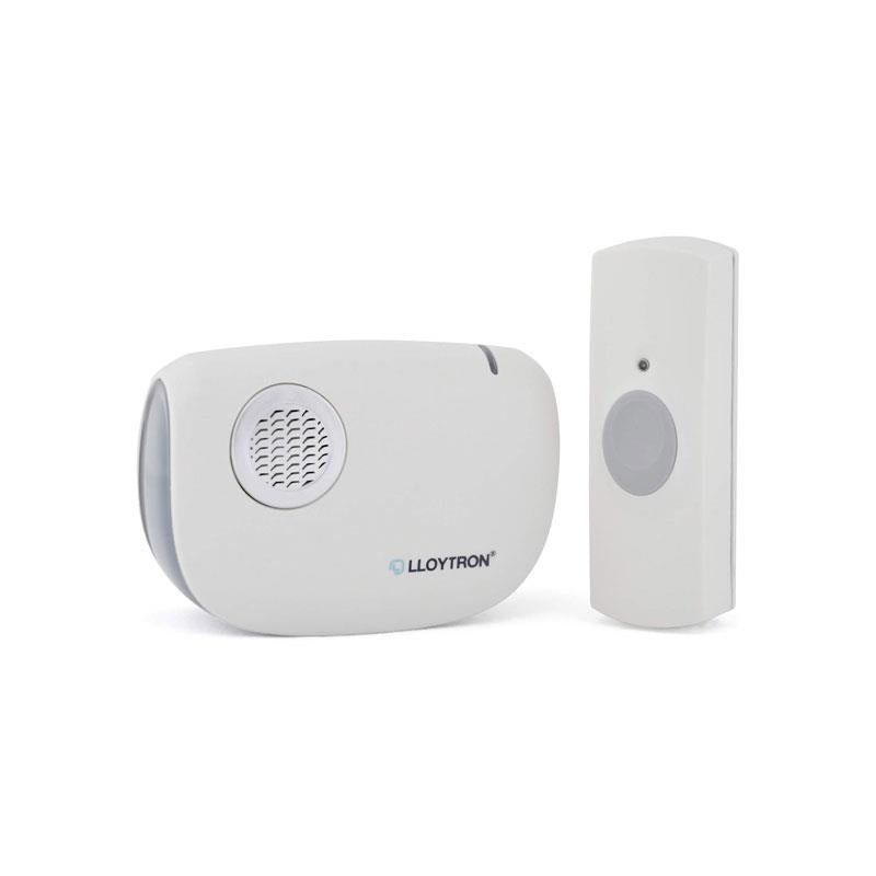Lloytron Dingdong MIP3 Battery Operated Portable Door Chime Kit White